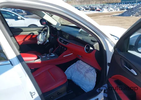 2021 Alfa Romeo Stelvio Ti Awd из США, поврежденный, VIN ZASPAKBNXM7D14789